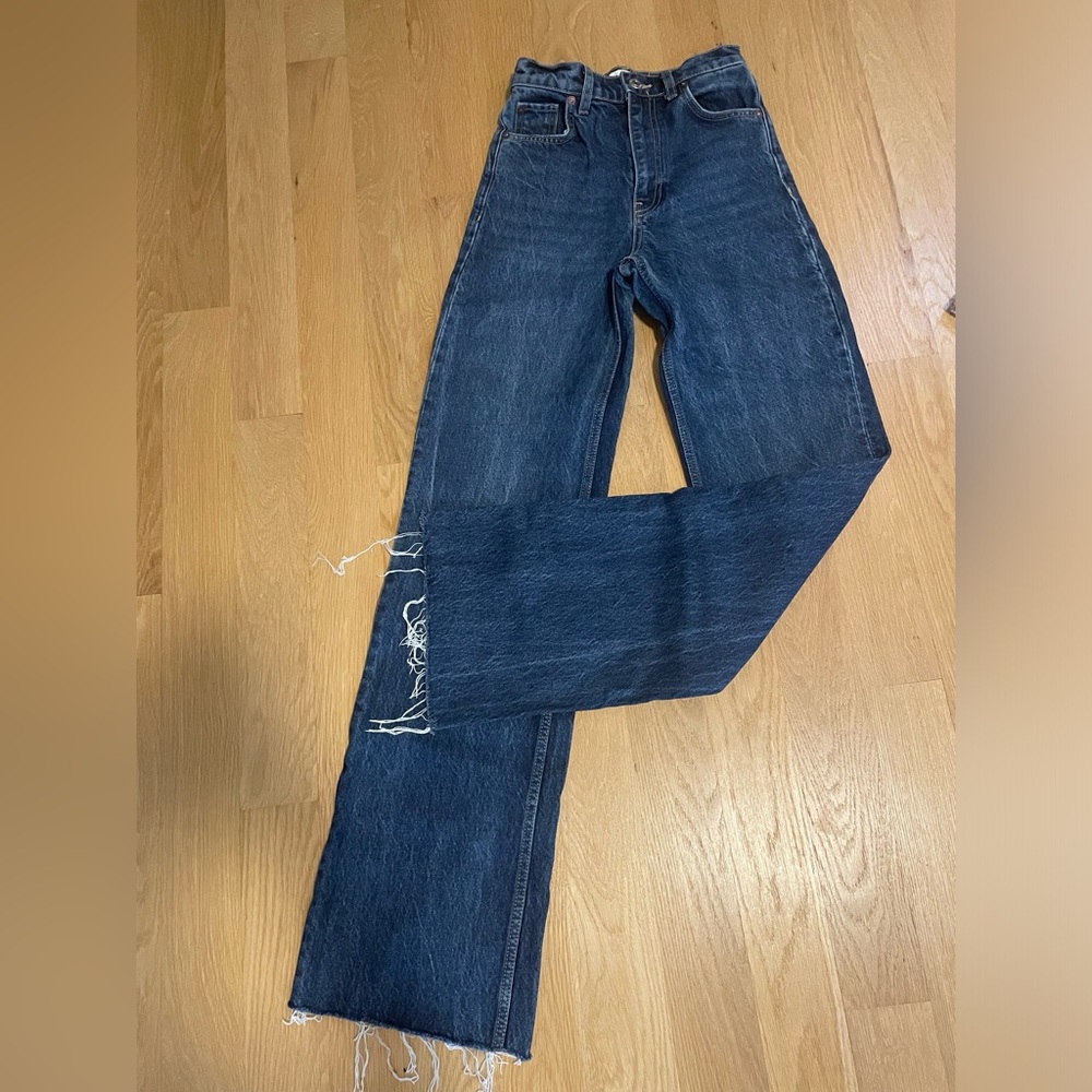 ZARA High Rise Full Length Jeans
